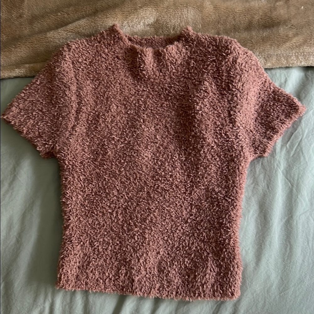 SKIMS Cozy tee in rose clay